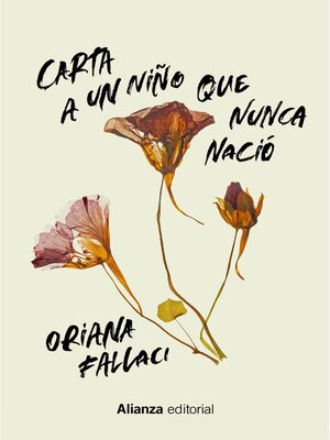 cover image of Carta a un niño que nunca nació